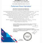 сертификат о прохождении вебинара