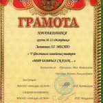 Дроздова М.А._Грамота Фестиваль семейных театров